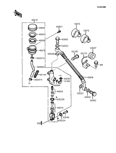 KR250 Задний торм цилиндр