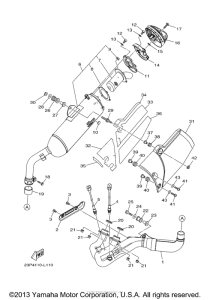 XT1200Z Выхлопная система
