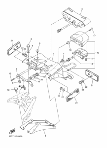 WR250R Taillight unit ass`y