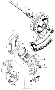 XL100 Переднее колесо