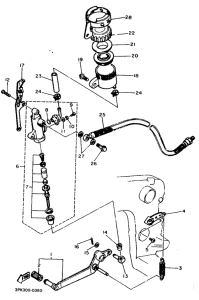 FZR750R Задний торм цилиндр