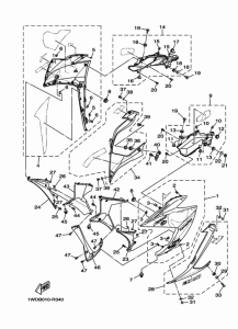 YZF-R25 カウリング 1