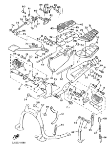 XVZ13TD Stand. footrest