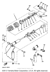 YZ80K Задняя подвеска
