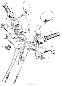 XL100 Handle switch + cable k0