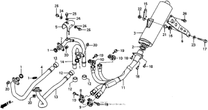 RVF750 Глушитель