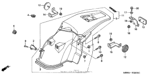 XR650R Задний бампер
