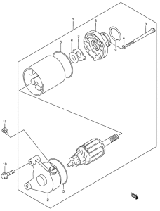 DR200 Стартерный мотор