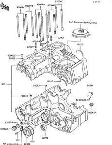 Z550 Картер двигателя