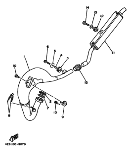YZ80 YZ80E Выхлоп