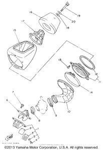 YZ80E1 Воздушный фильтр