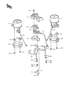 KZ1000 Спидометр