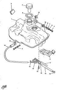 CW50RSX Топливный бак