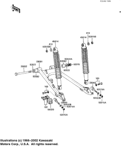 KD80 Swing arm / shock absorbers