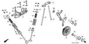 CG125 Распред вал / клапана