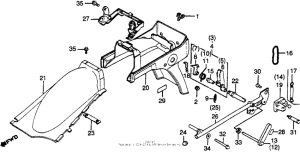 GL500I Задний бампер