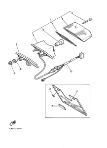 SRX400 Габаритный задний фонарь