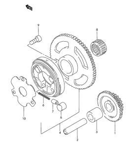 GZ125 Муфта стартера