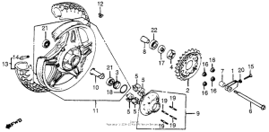 CB650SC Переднее колесо