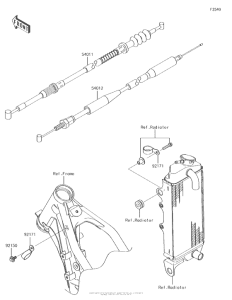 KX100 Тросы управления