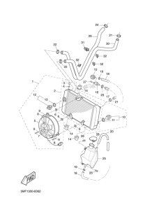 XN150 Radiator. hose