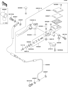 ZX1200 Цилиндр сцепления