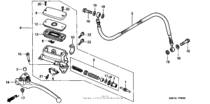 VFR800 Цилиндр сцепления