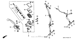CBR1100XX Передний главный тормозной цилиндр