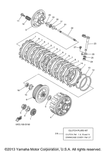 YZ250FX Сцепление