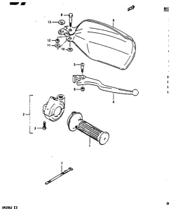 DR200 Right handle switch