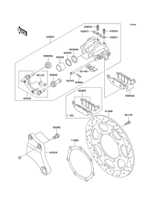 VN2000 Передний суппорт