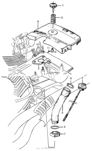 CL77 Upper crankcase cover