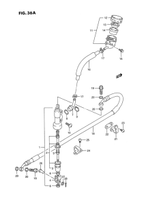 RM125 Задний тормозной цилиндр
