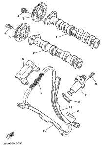 TRX850 Camshaft. chain