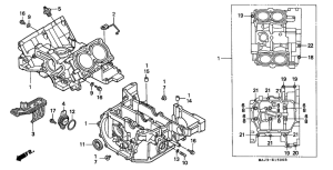 ST1100 Картер двигателя