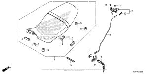 MSX125 Сиденье