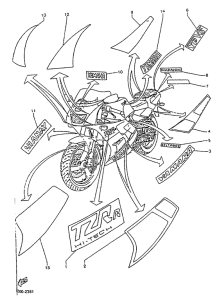 TZR125R Эмблема