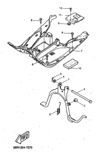 YQ50 Stand. footrest