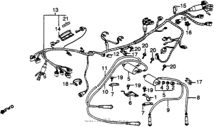 VF750F Wire harness + ignition coil