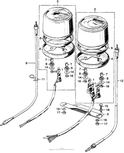 SL125 Спидометр + тахометр