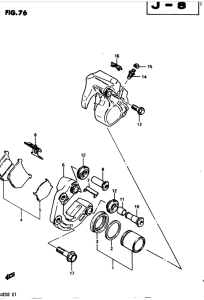 GS450 Передний суппорт тормозной