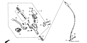 CR250R Fr. brake master cylinder