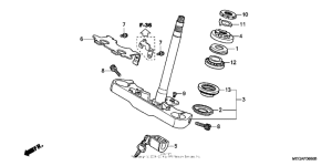 VT750CA Траверса нижняя