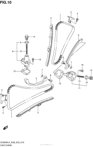 DL650 (ABS) Цепь ГРМ
