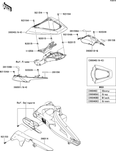 ZX1000 Боковые обтекатели
