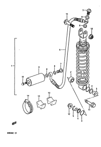 RM80 Задние амортизаторы