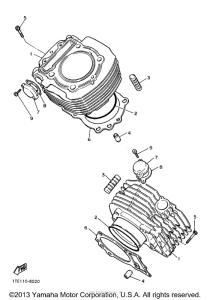 XV1100KC Цилиндры