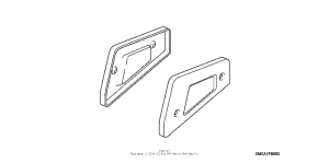 GL1800 (ABS) Floorboard lower cover (passenger) (chrome)