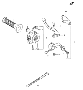TS125 Рычаг сцепления