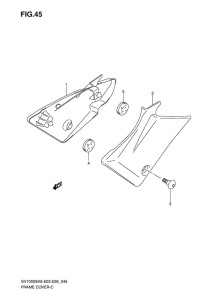 SV1000 Обтекатель задний